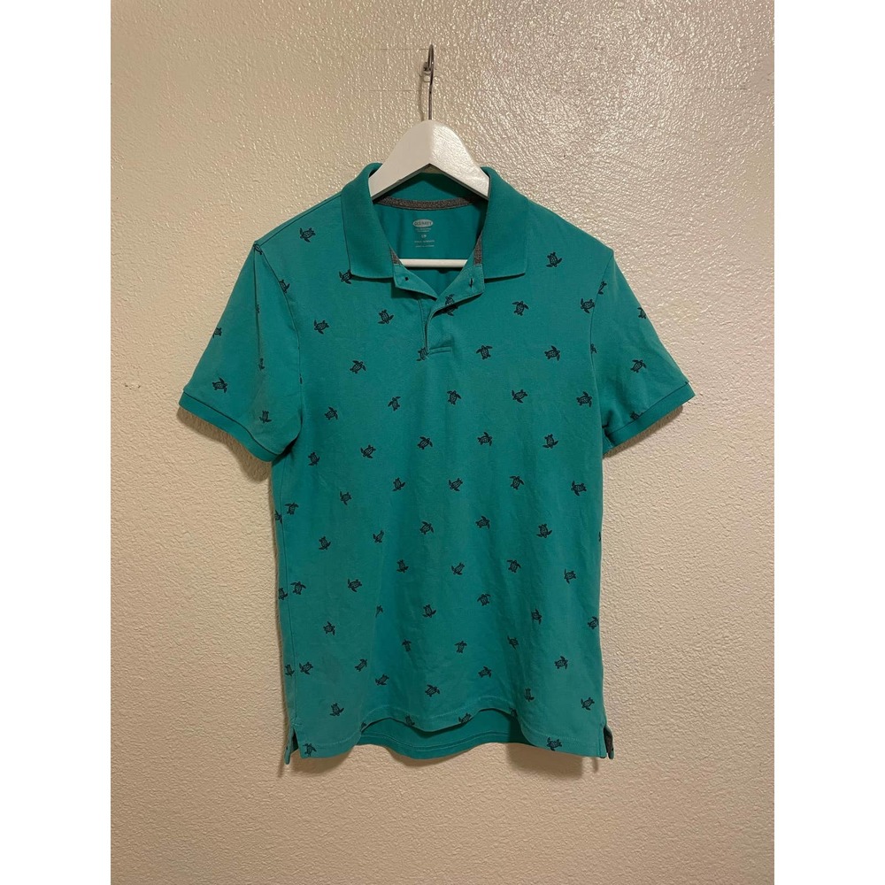 Old Navy Men’s size S Turquoise Polo with Sea Turtles